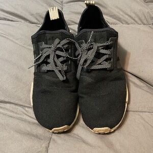 VGUC ADIDAS NMD R1 EXCLUSIVE BLACK RUNNING SHOES size 10.5